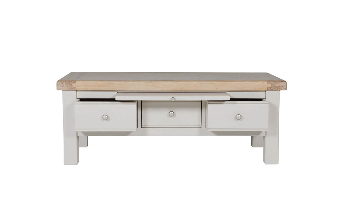 Morgan Painted Taupe Coffee Table