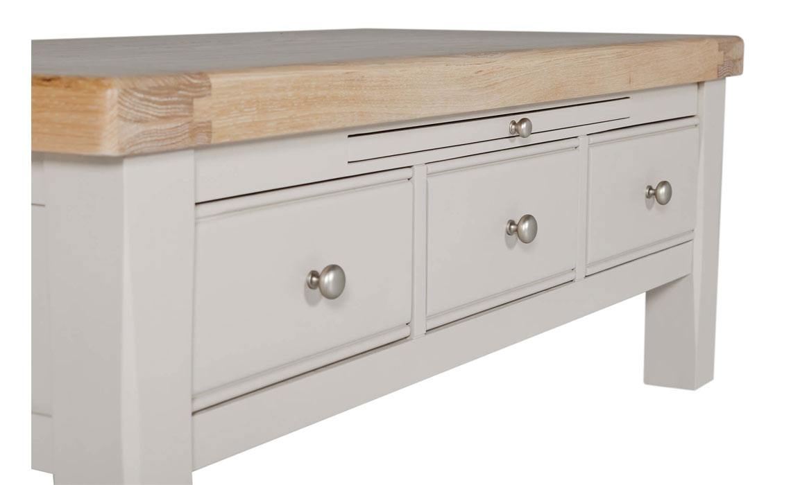 Morgan Painted Taupe Coffee Table