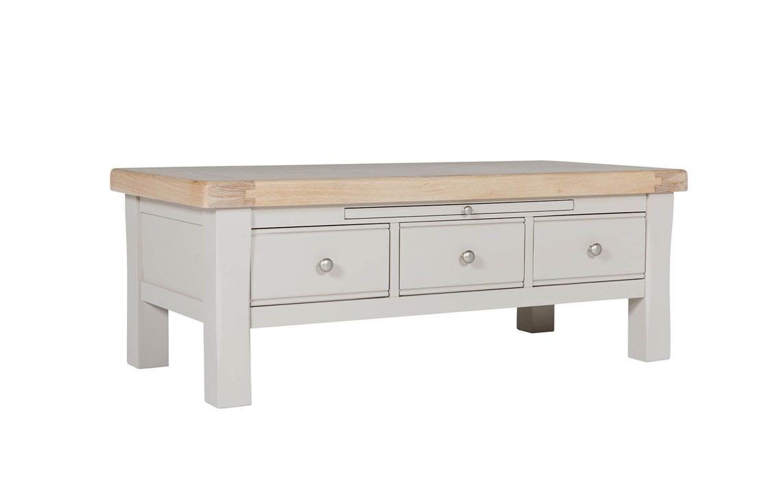 Morgan Painted Taupe Coffee Table