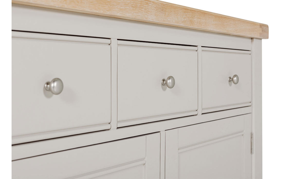 Morgan Painted Taupe  Large Sideboard 