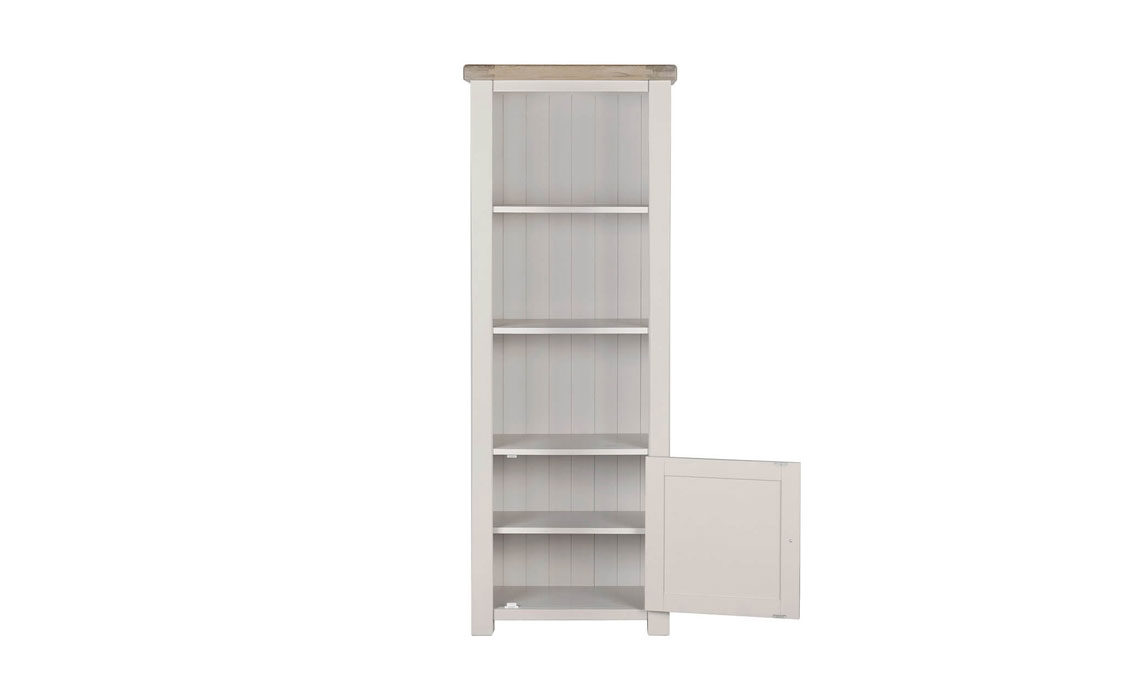 Morgan Painted Taupe Tall Bookcase
