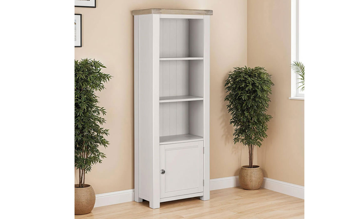 Morgan Painted Taupe Tall Bookcase