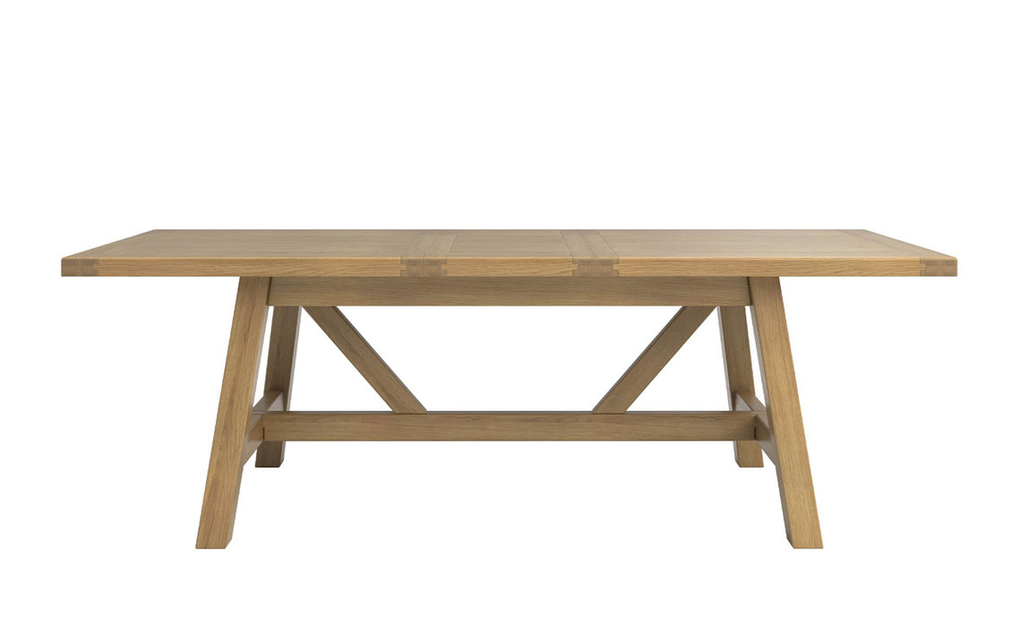 Morgan Oak Refectory Extending Dining Table 190-235 cm