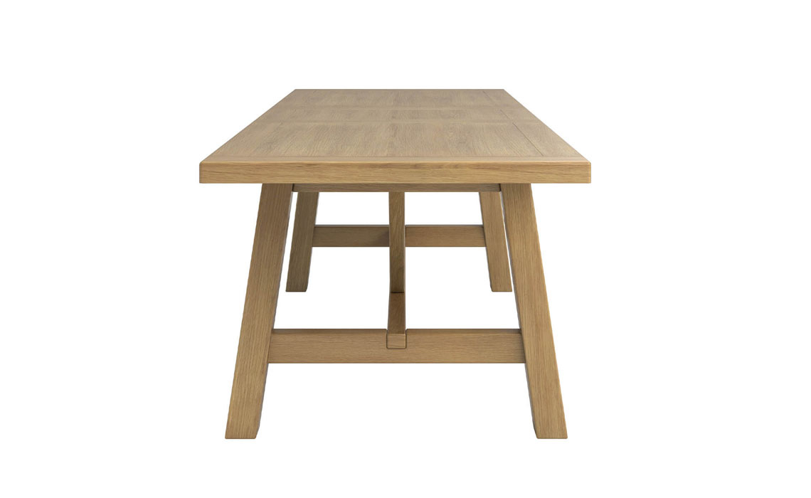 Morgan Oak Refectory Extending Dining Table 190-235 cm