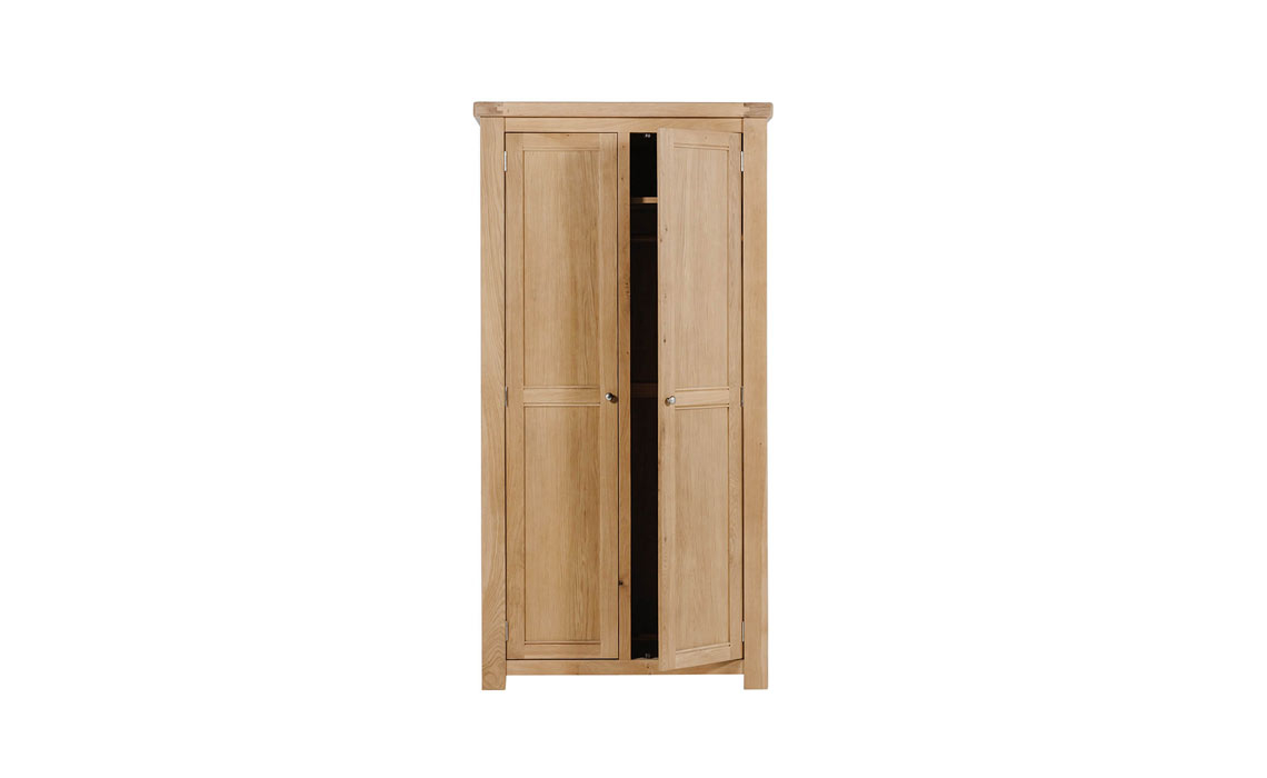Morgan Oak 2 Door Wardrobe