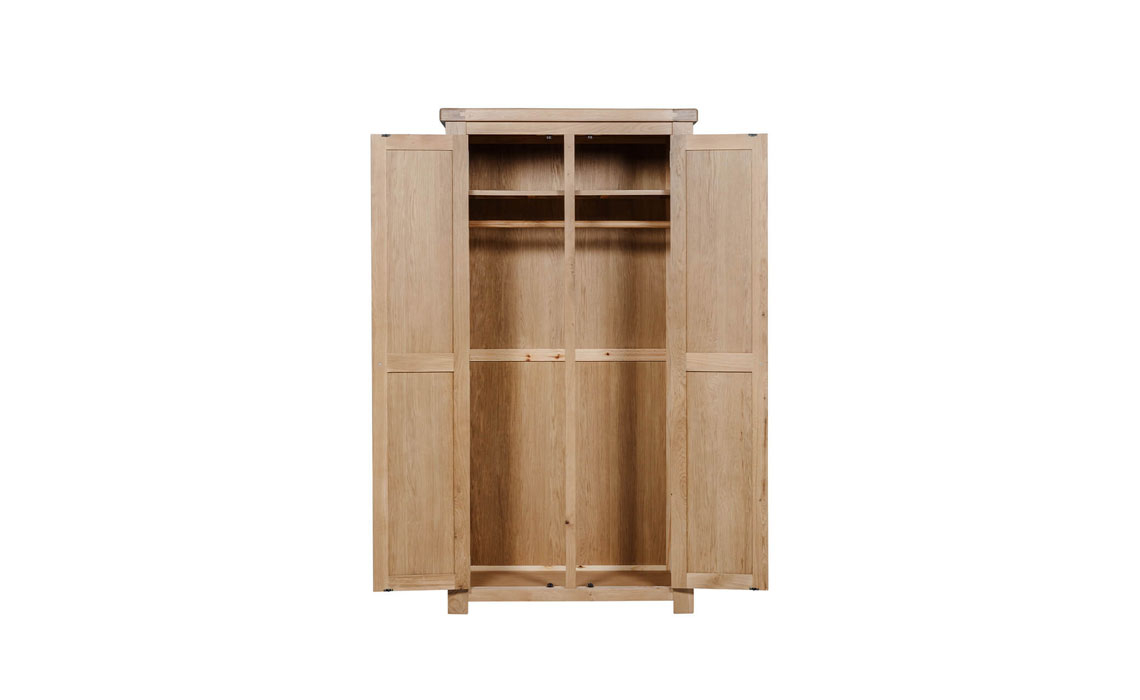 Morgan Oak 2 Door Wardrobe