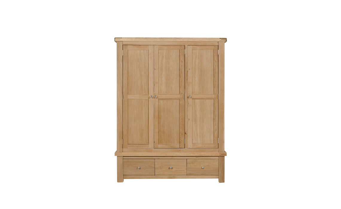 Morgan Oak 3 Door Wardrobe Oak