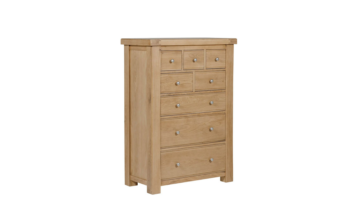 Morgan Oak 8 Drawer Tall Chest