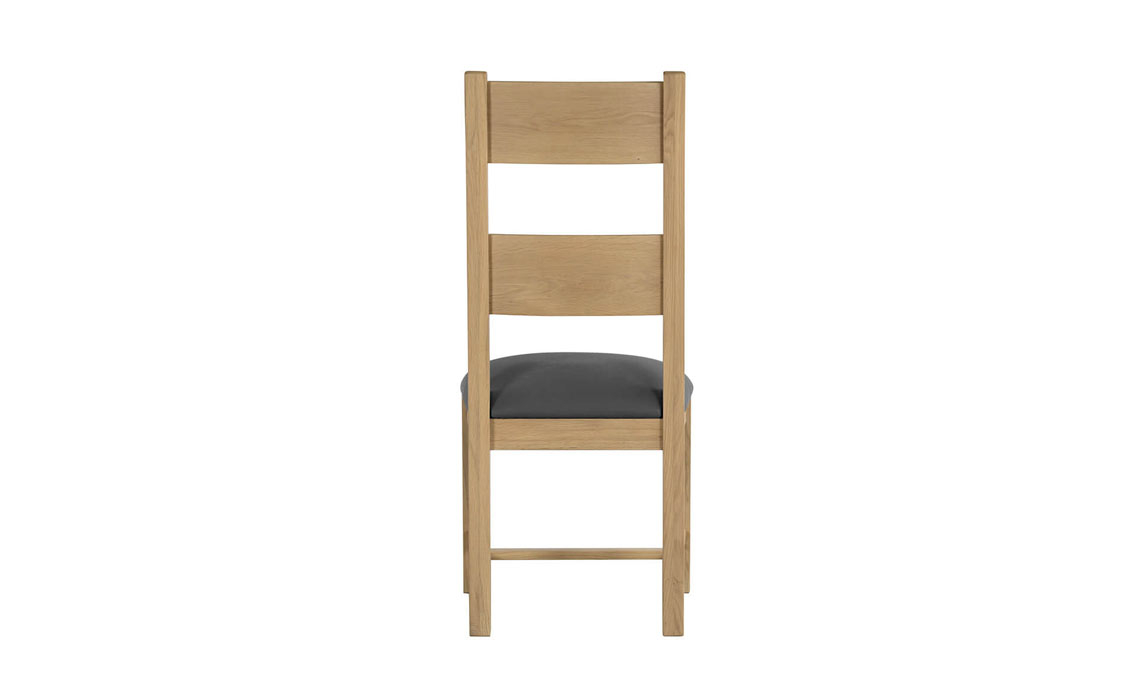 Morgan Oak Dining Chair Grey PU