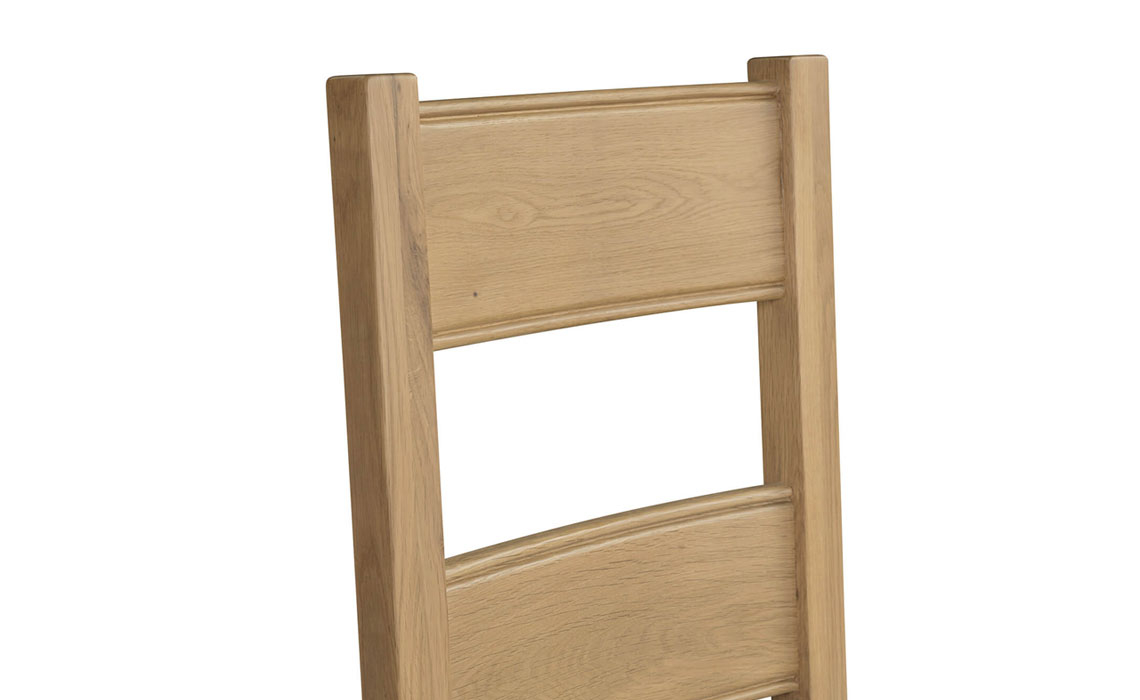 Morgan Oak Dining Chair Grey PU