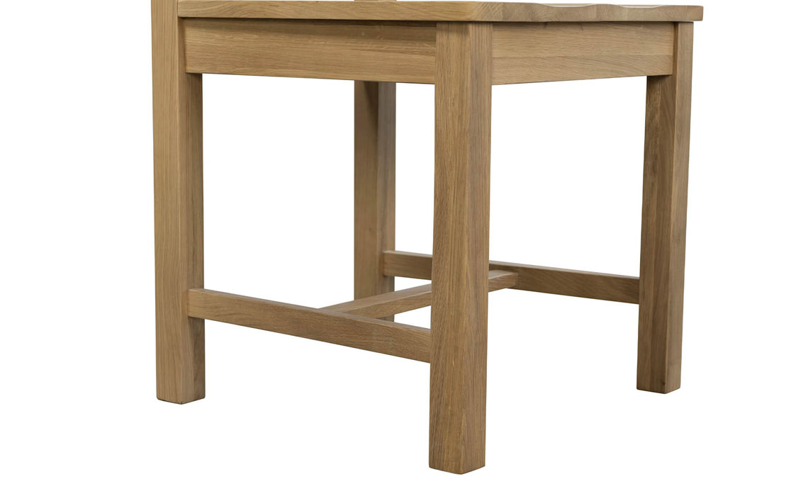 Morgan Oak Dining Chair Solid Seat