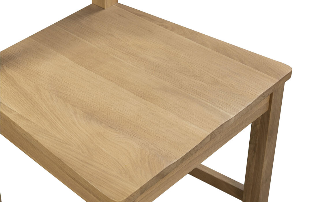 Morgan Oak Dining Chair Solid Seat