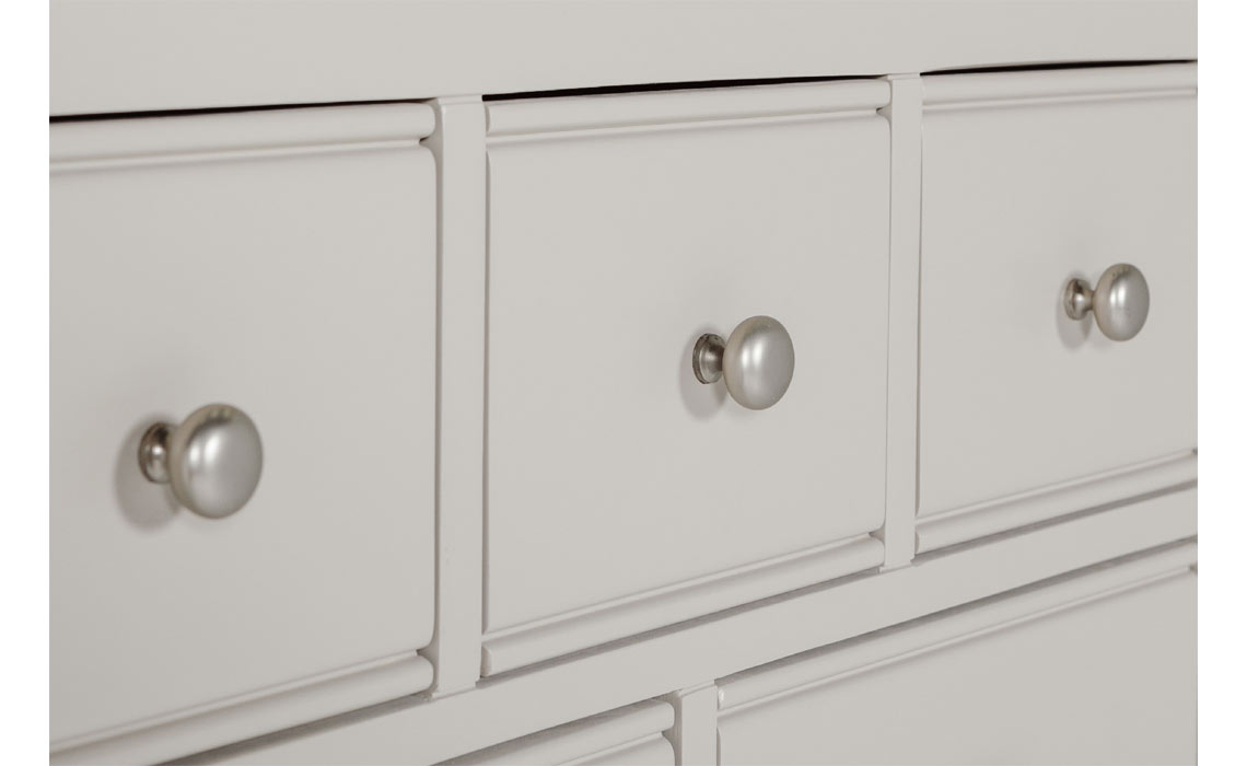 Morgan Painted Taupe 8 Tall Drawer Dressing Chest