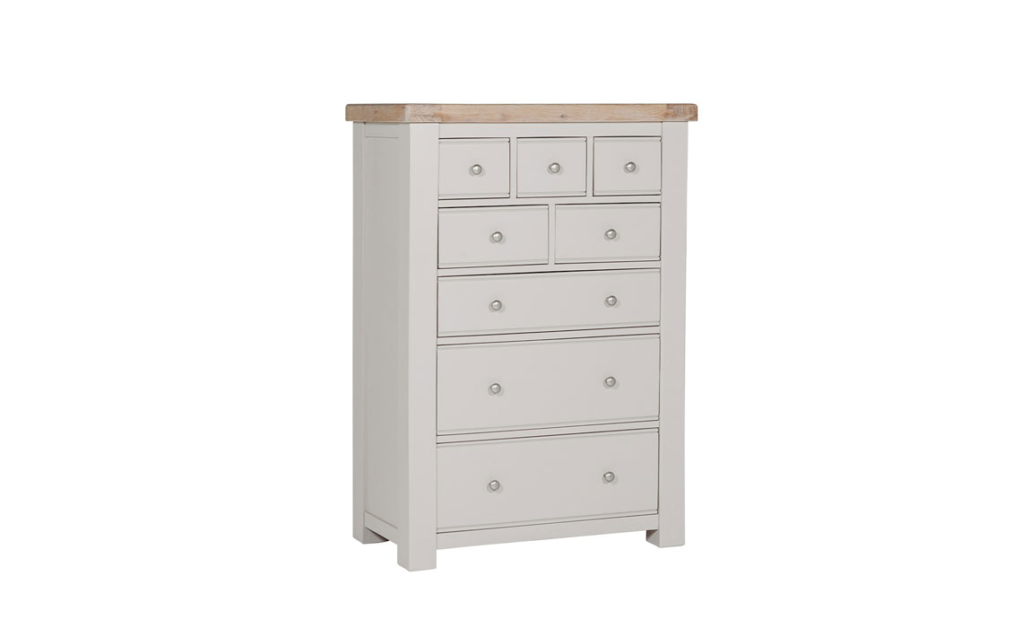 Morgan Painted Taupe 8 Tall Drawer Dressing Chest