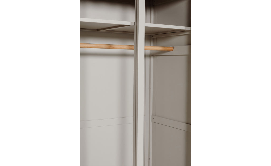 Morgan Painted Taupe 2 Door Wardrobe