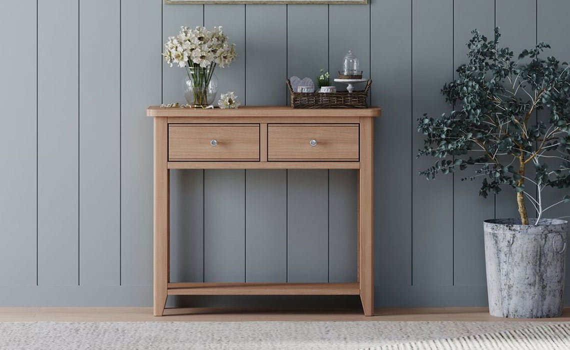 Newbury Oak Console Table
