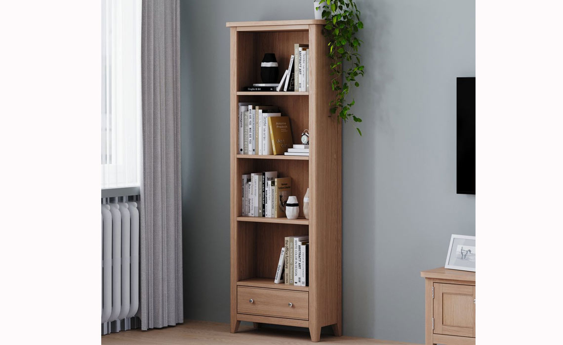 Newbury Oak Large Bookcase