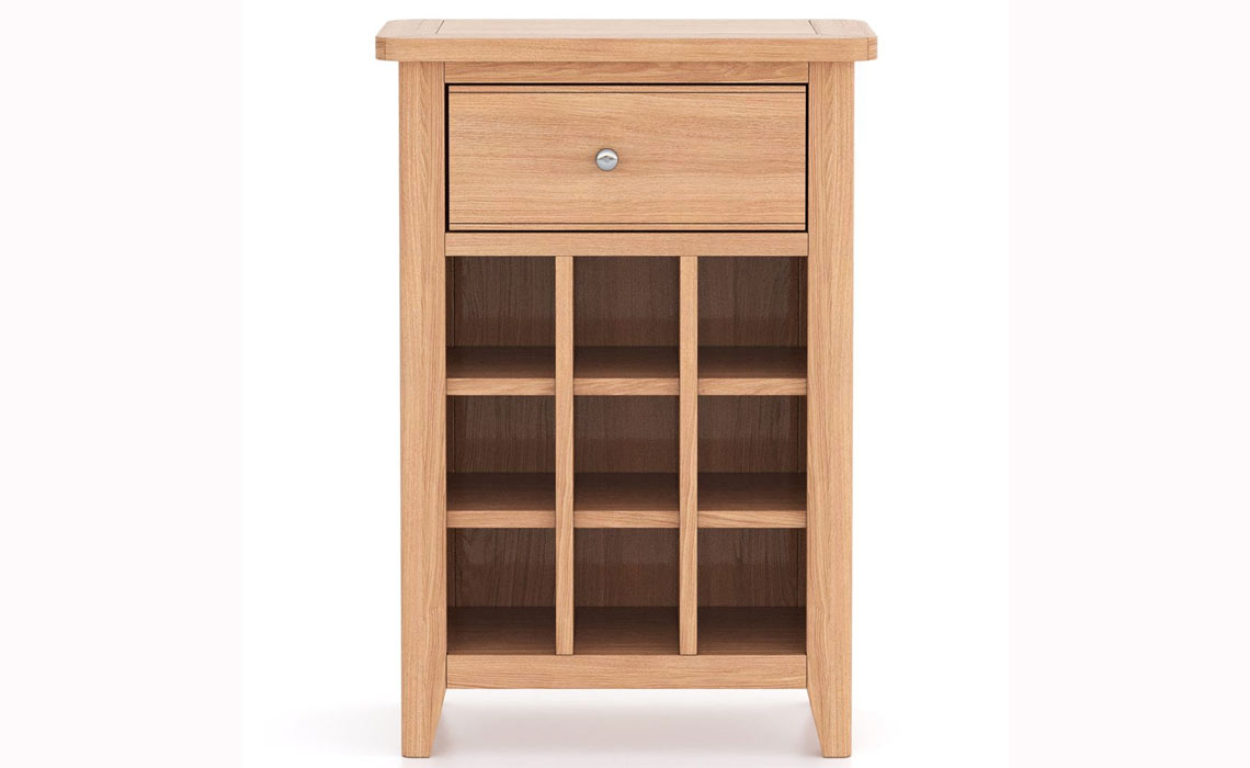 Newbury Oak Wine Cabinet