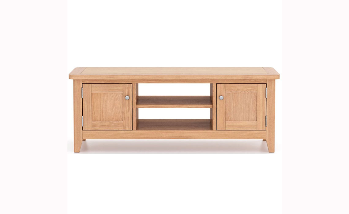 Newbury Oak Wide TV Cabinet