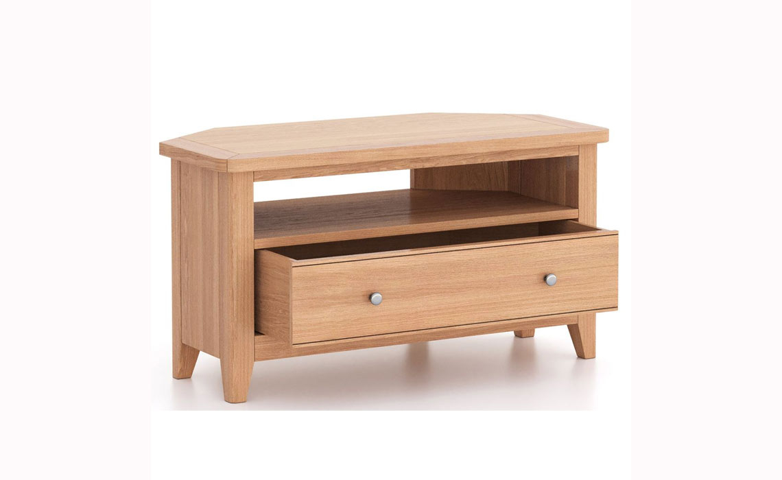 Newbury Oak Corner TV Cabinet