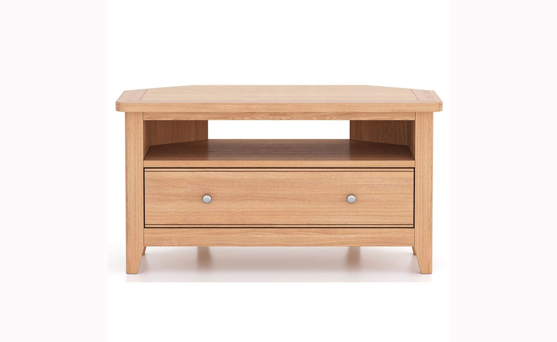 Newbury Oak Corner TV Cabinet