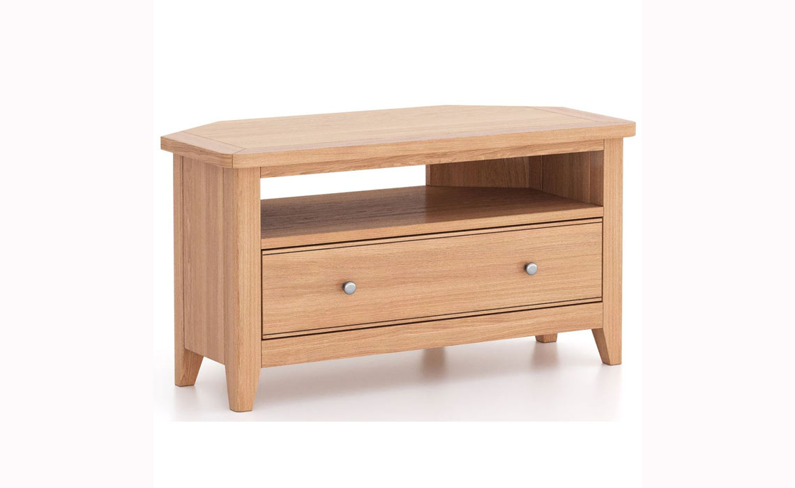 Newbury Oak Corner TV Cabinet
