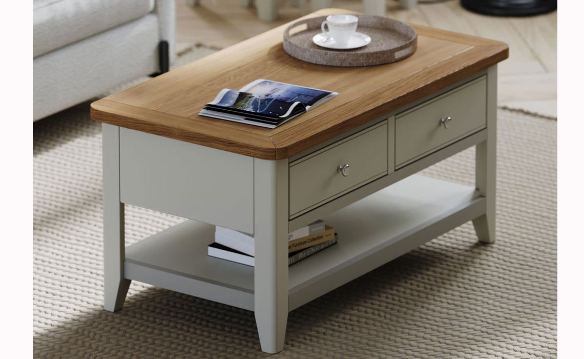 Newbury Painted 2 Drawer Coffee Table