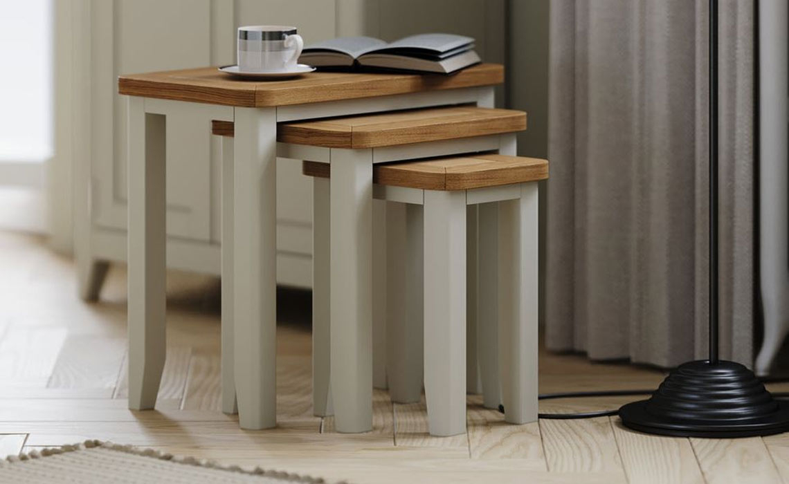 Newbury Painted Nest of 3 Tables