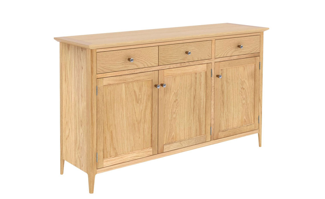 Holken Oak 3 Door 3 Drawer Sideboard