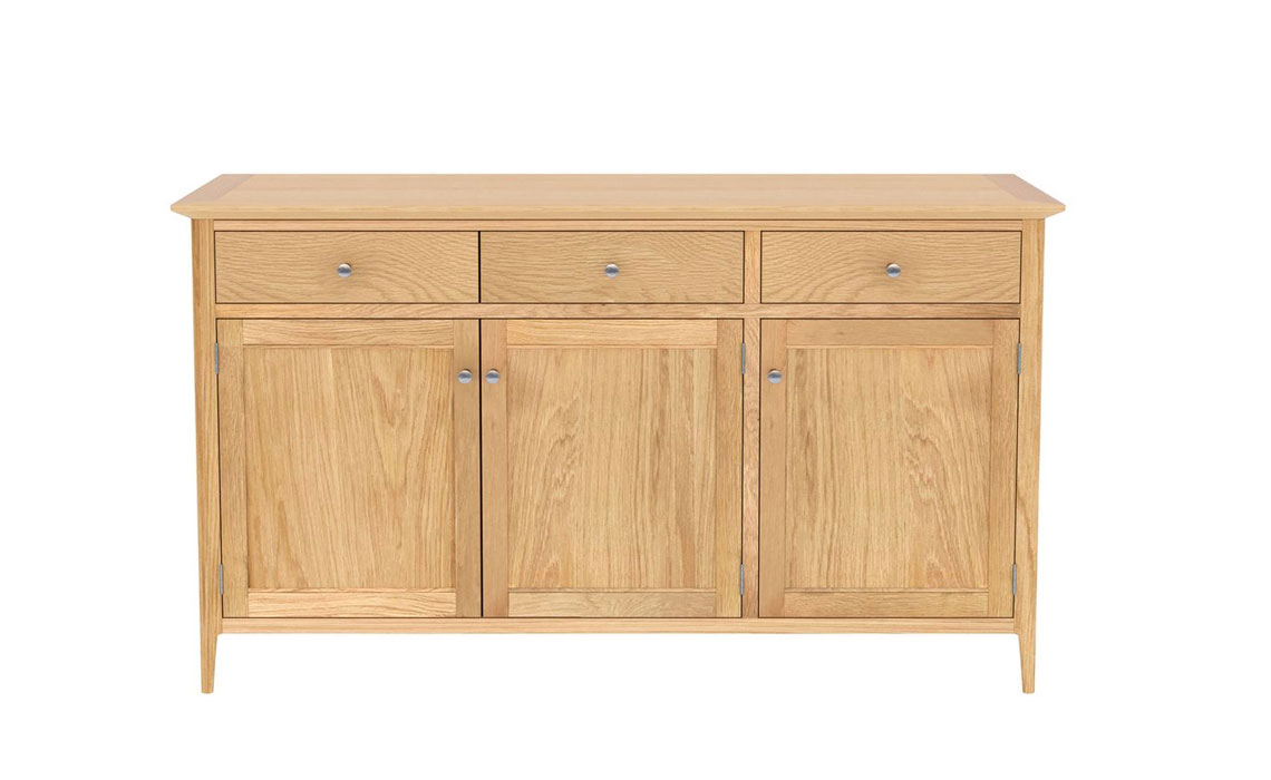 Holken Oak 3 Door 3 Drawer Sideboard
