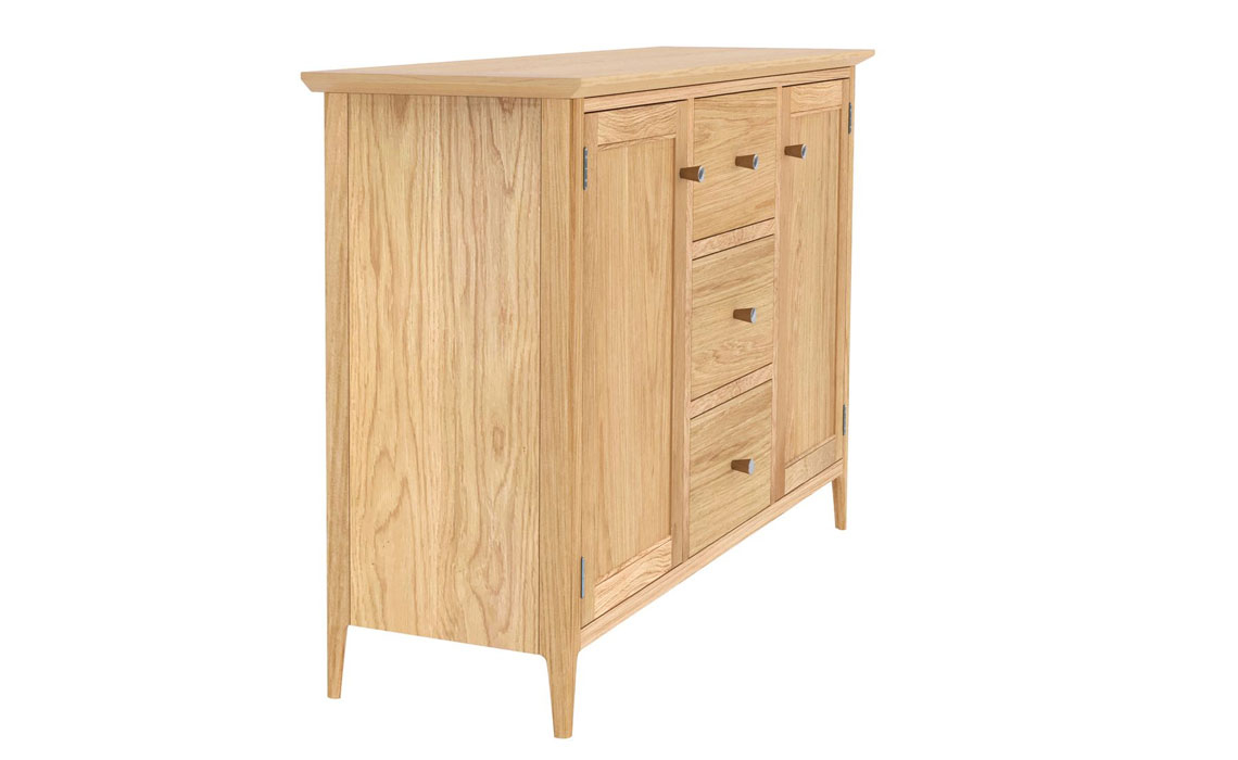 Holken Oak 2 Door 3 Drawer Sideboard