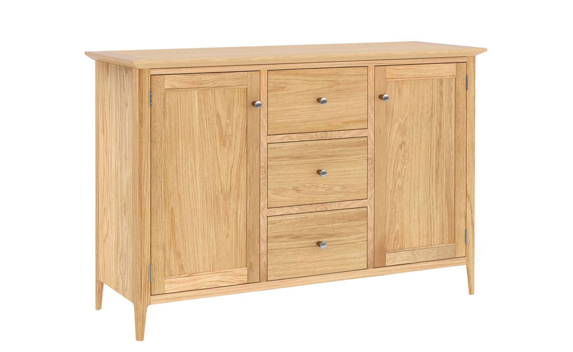 Holken Oak 2 Door 3 Drawer Sideboard