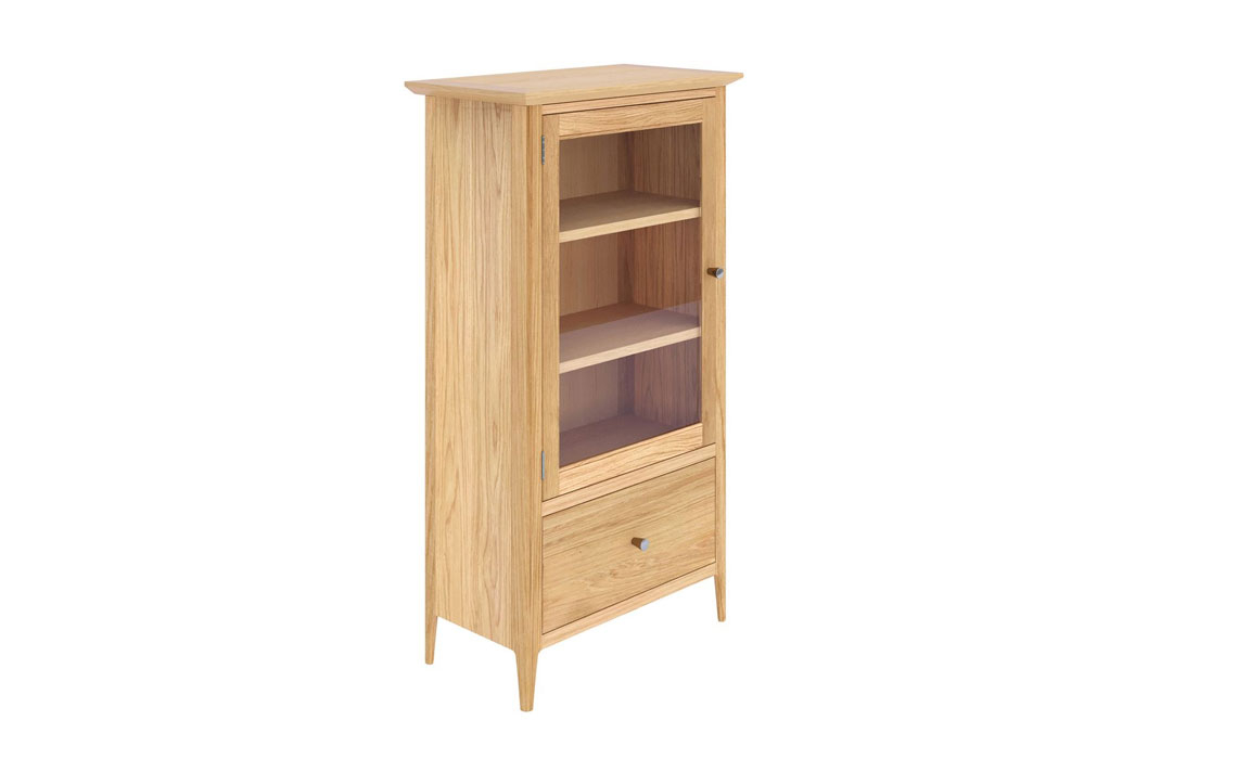 Holken Oak Glazed Bookcase