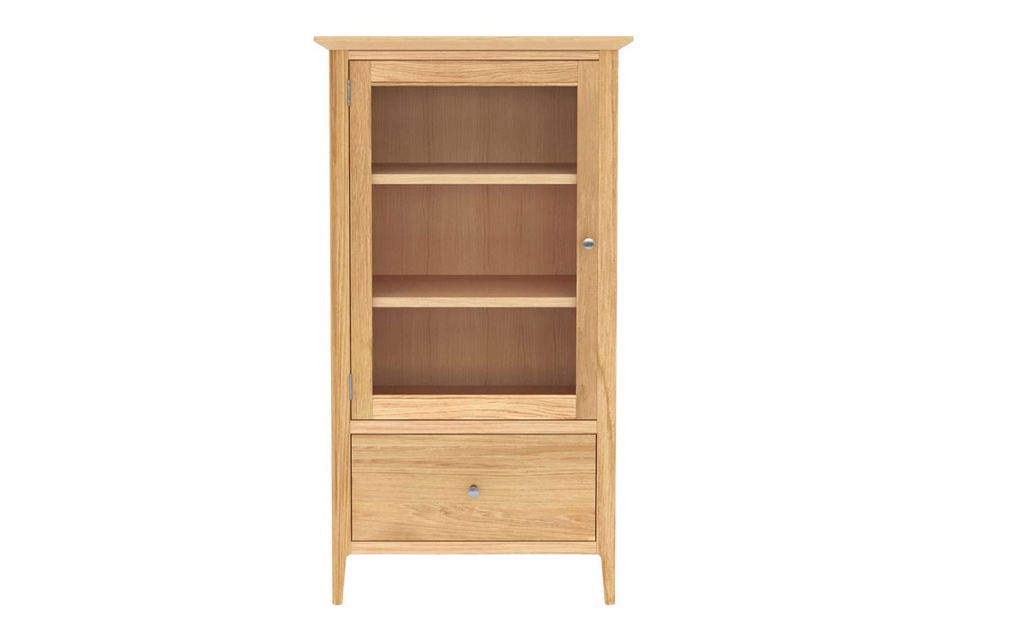Holken Oak Glazed Bookcase
