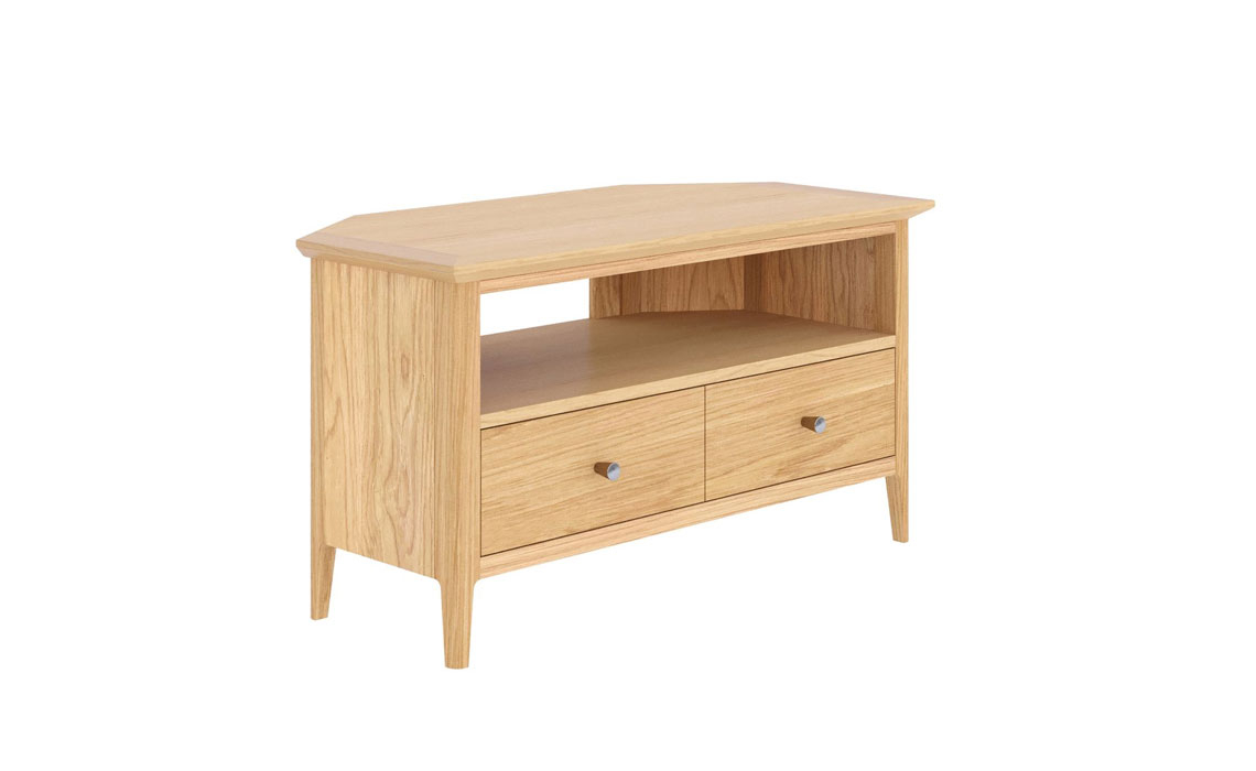 Holken Oak Corner Tv Unit