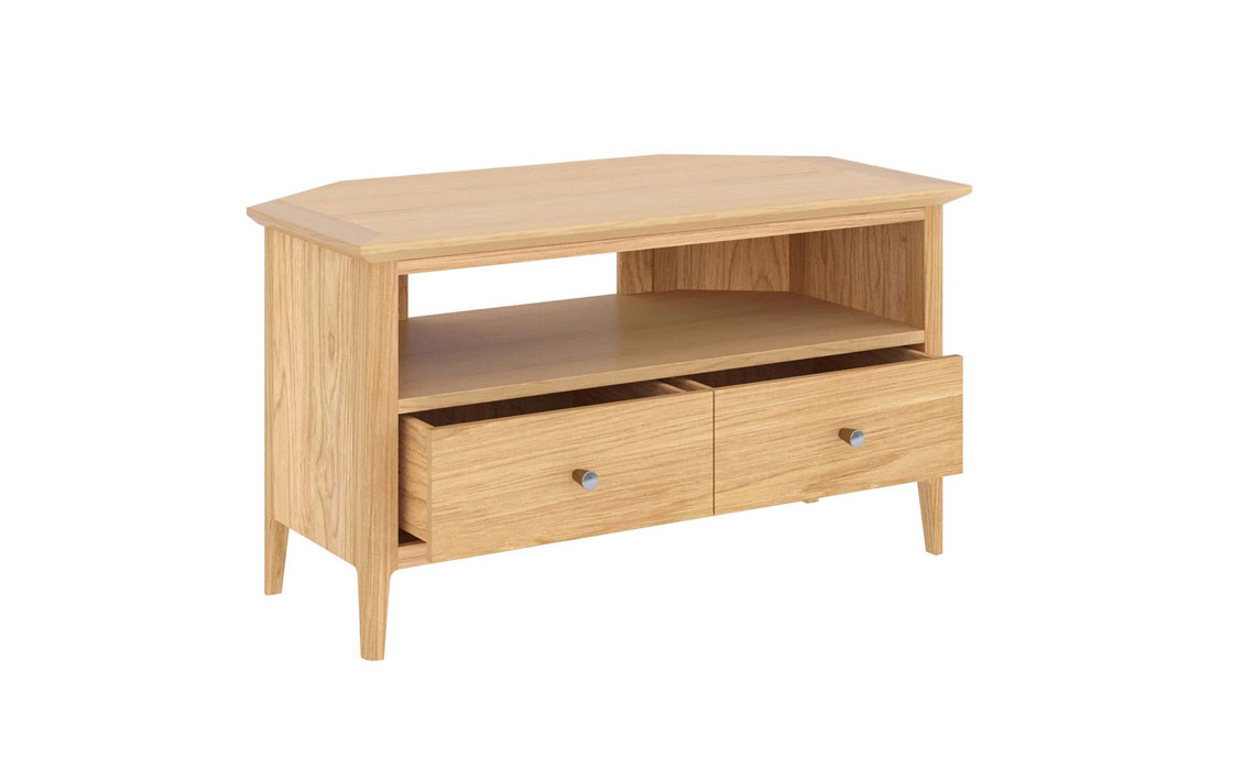 Holken Oak Corner Tv Unit