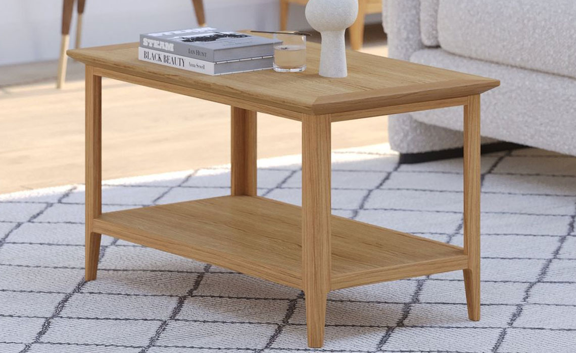Holken Oak Coffee Table With Shelf