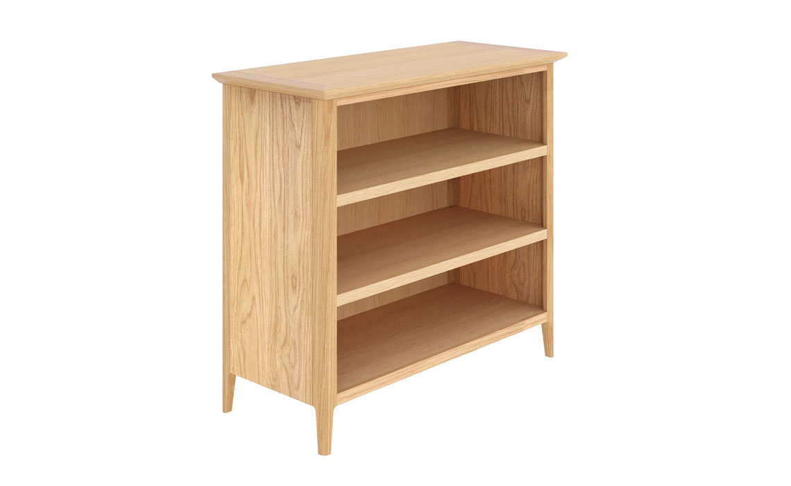 Holken Oak Small Low Bookcase