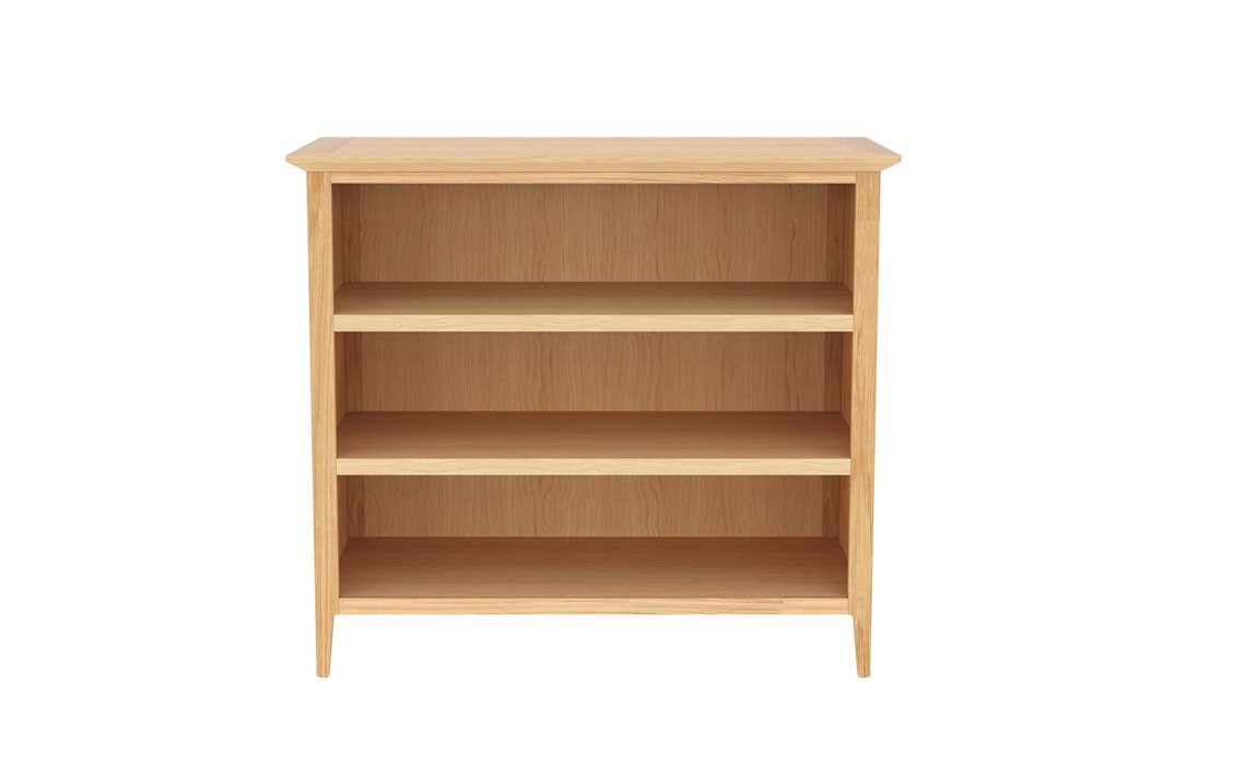 Holken Oak Small Low Bookcase