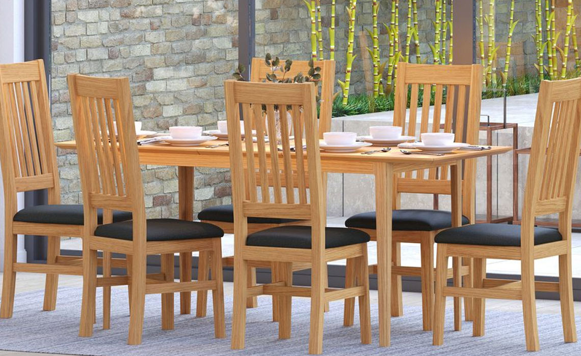 Holken Oak Extending 140-180cm Dining Table