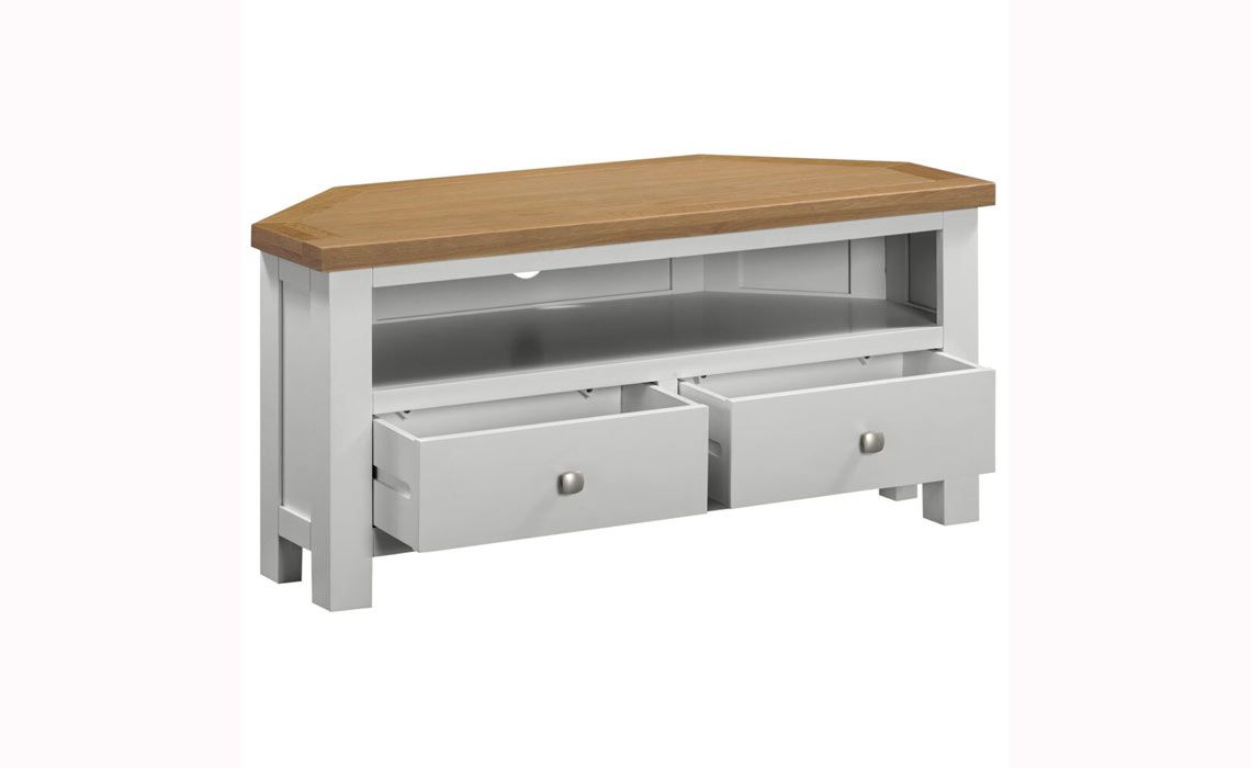 Lavenham Painted Large Corner TV Unit