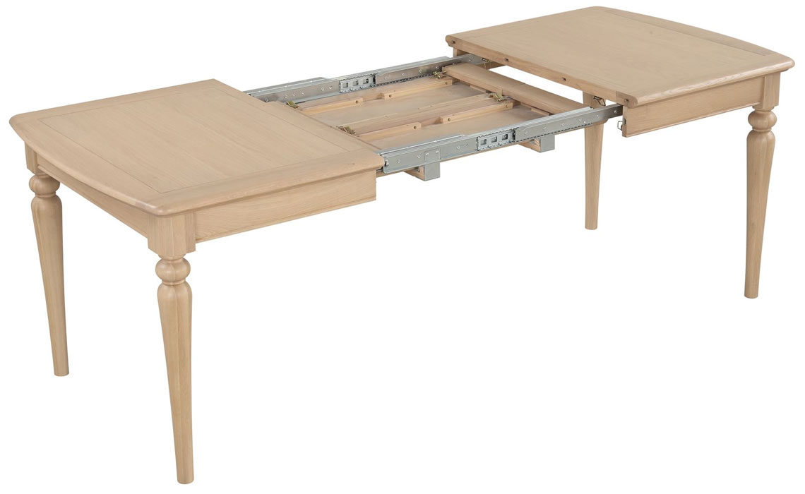 Melford Oak Small Leg Extending Dining Table 160-196cm