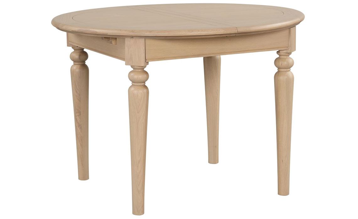 Melford Oak Round Extending Dining Table 110-150cm