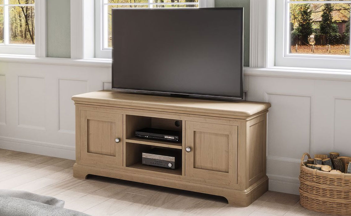 Melford Oak Large Tv Unit