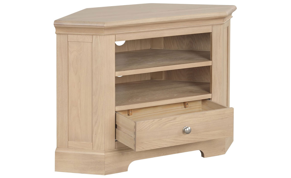 Melford Oak Corner TV Unit