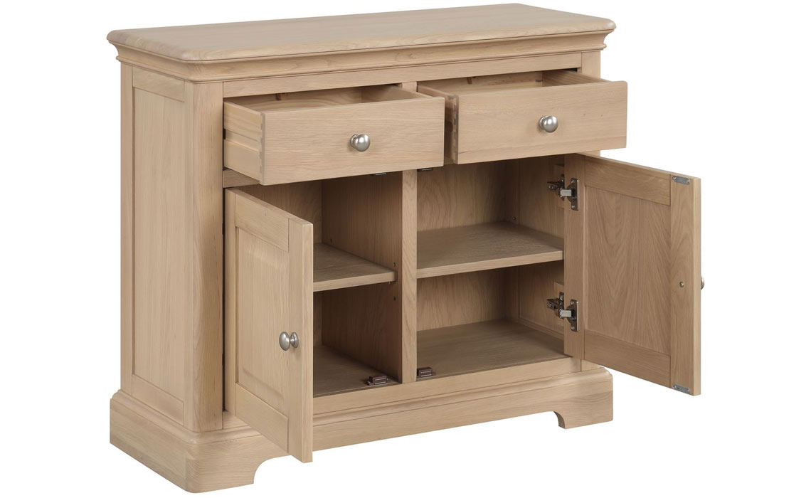Melford Oak 2 Door 2 Drawer Sideboard