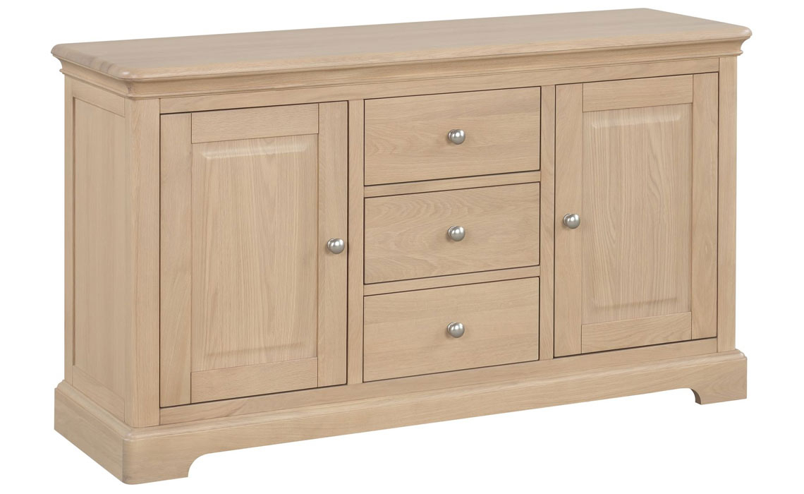 Melford Oak 2 Door 3 Drawer Sideboard