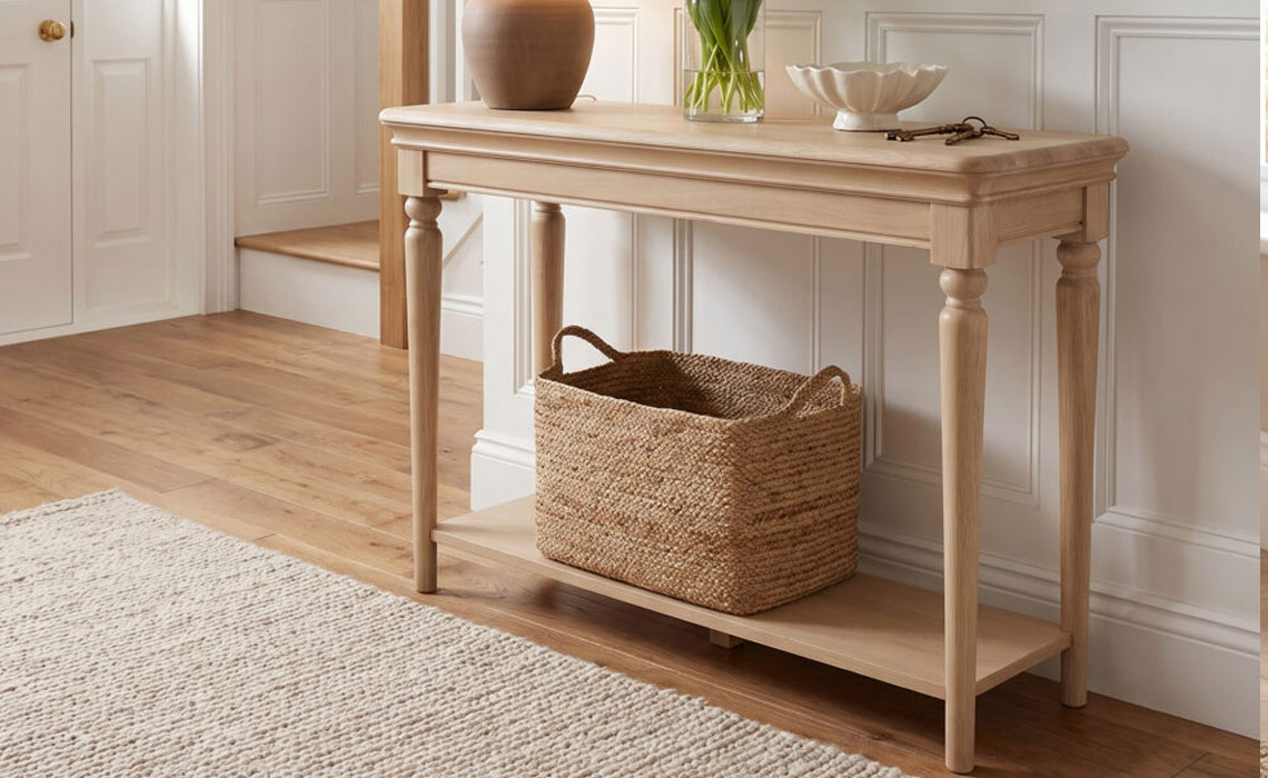 Melford Oak Console Table