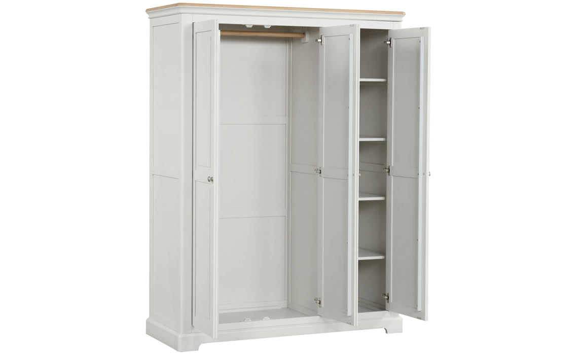 Melford Painted Triple Wardrobe
