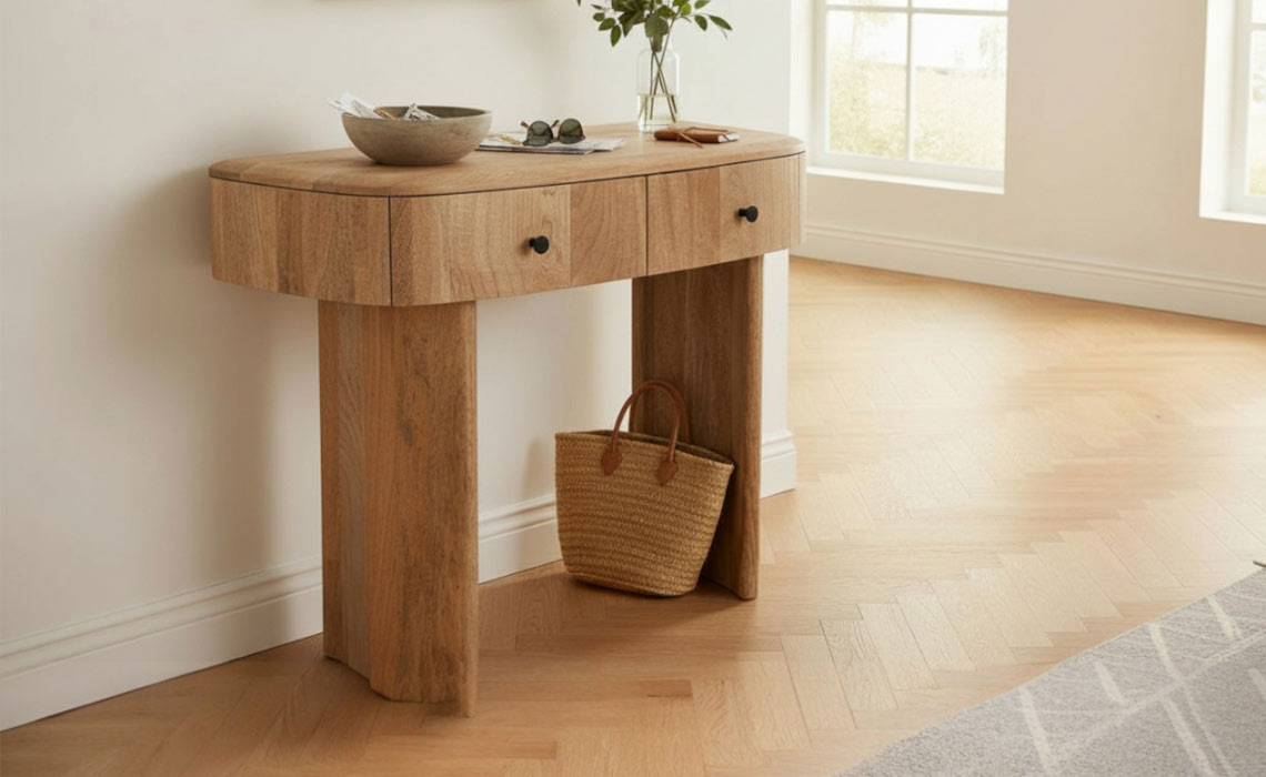 Amra Mango 2 Drawer Console Table